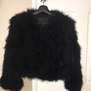 Bcbg Margaret Marabou-Feather Jacket